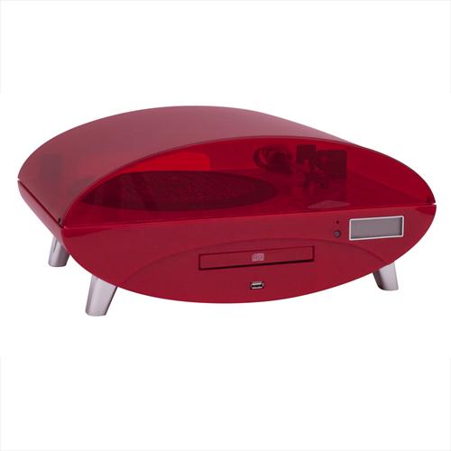 Bigben TD97R Plato Tocadiscos CD USB FM Rojo Plato